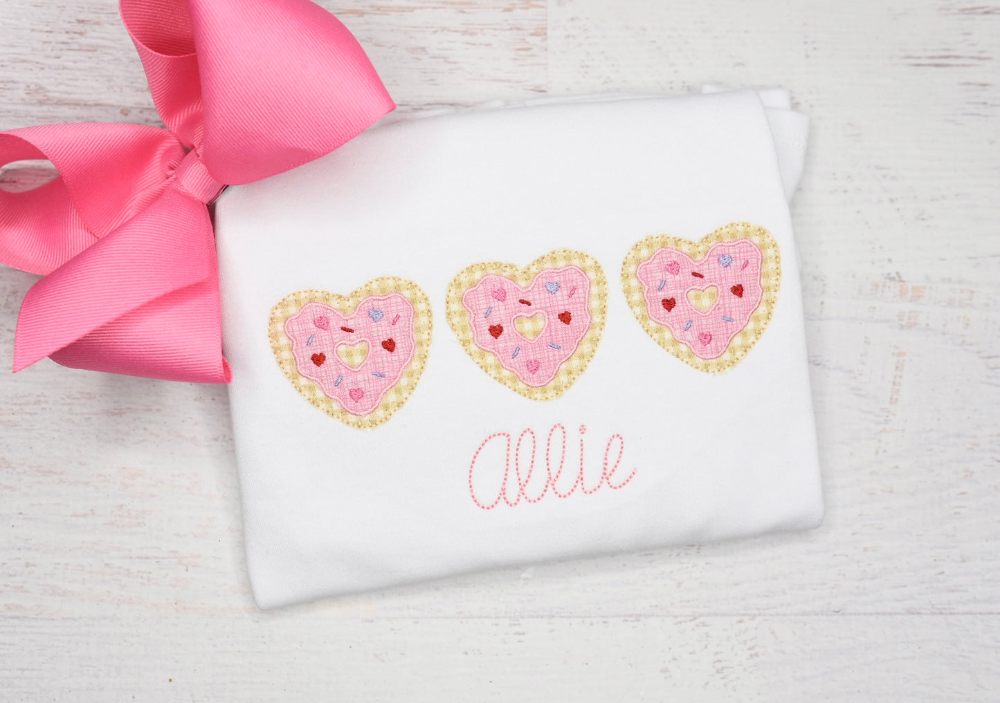 Valentine’s Donut Applique