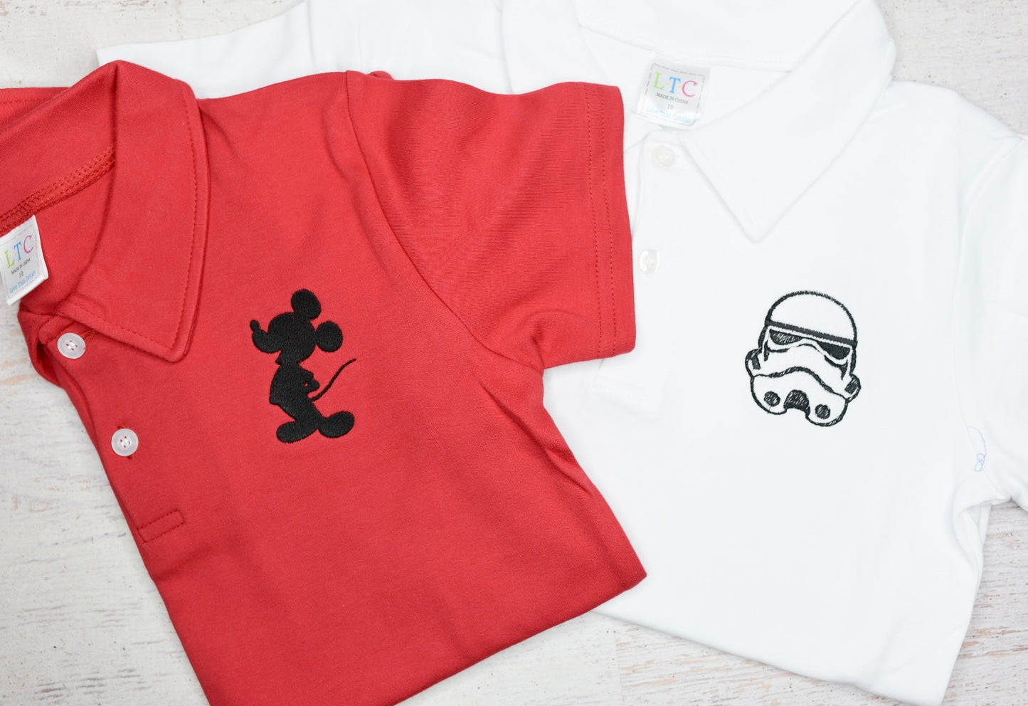 Silhouette Mouse Embroidered Polo