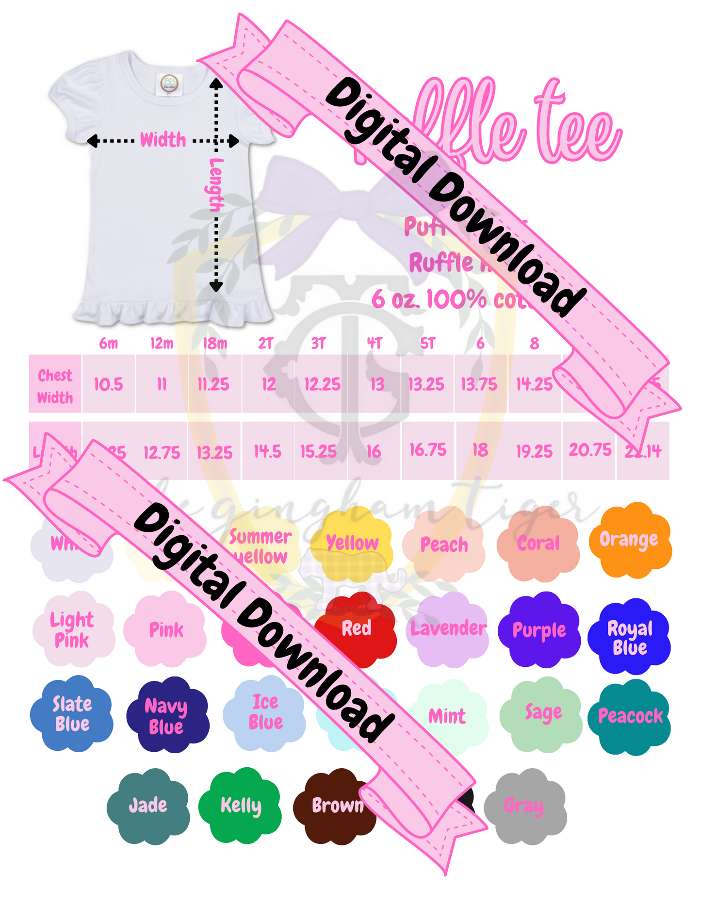 Blanks Boutique Ruffle Mockup