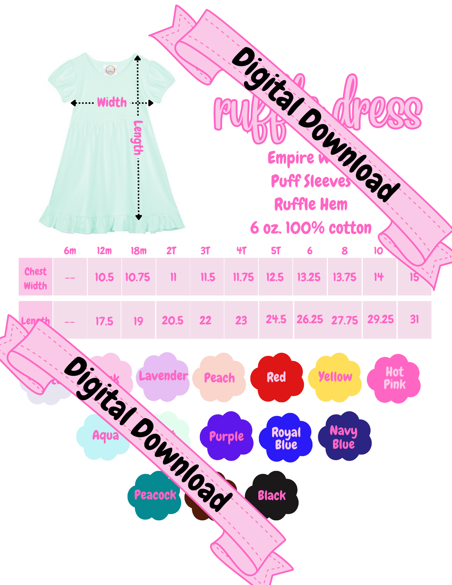 Blanks Boutique Short Sleeves Dress Mockup