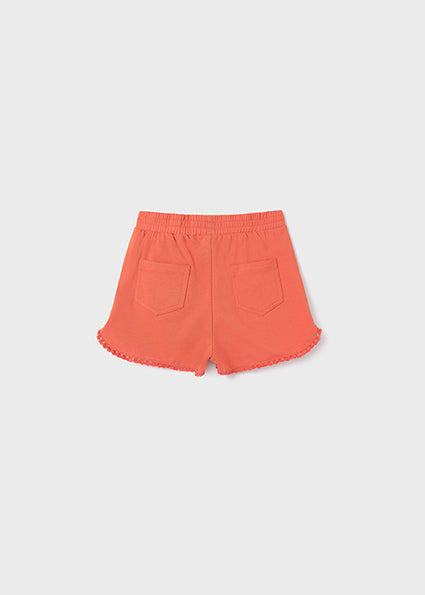 Mayoral Orange Knit Shorts