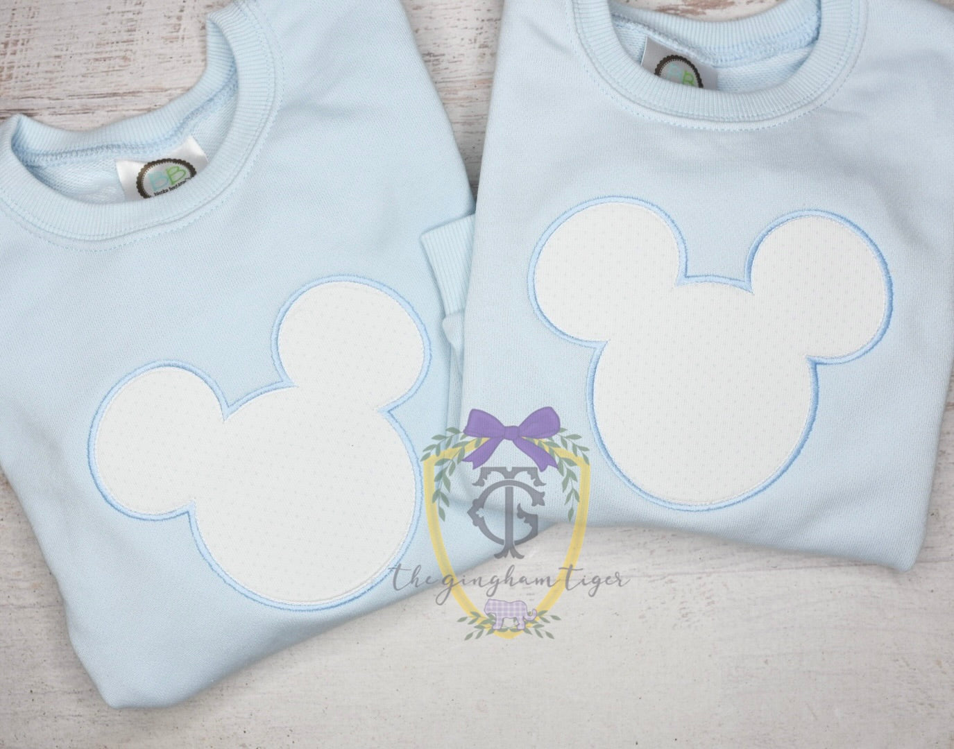 Mouse Applique Tee, Sweatshirt or Bubble