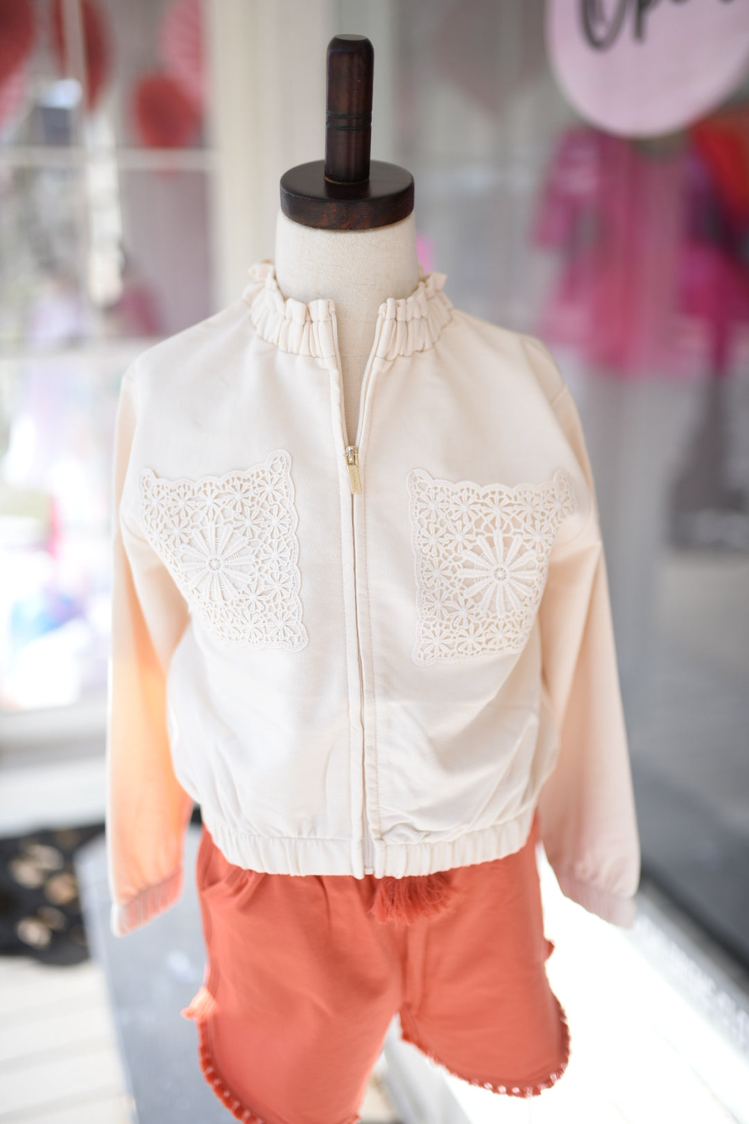 Mayoral Orange Knit Shorts