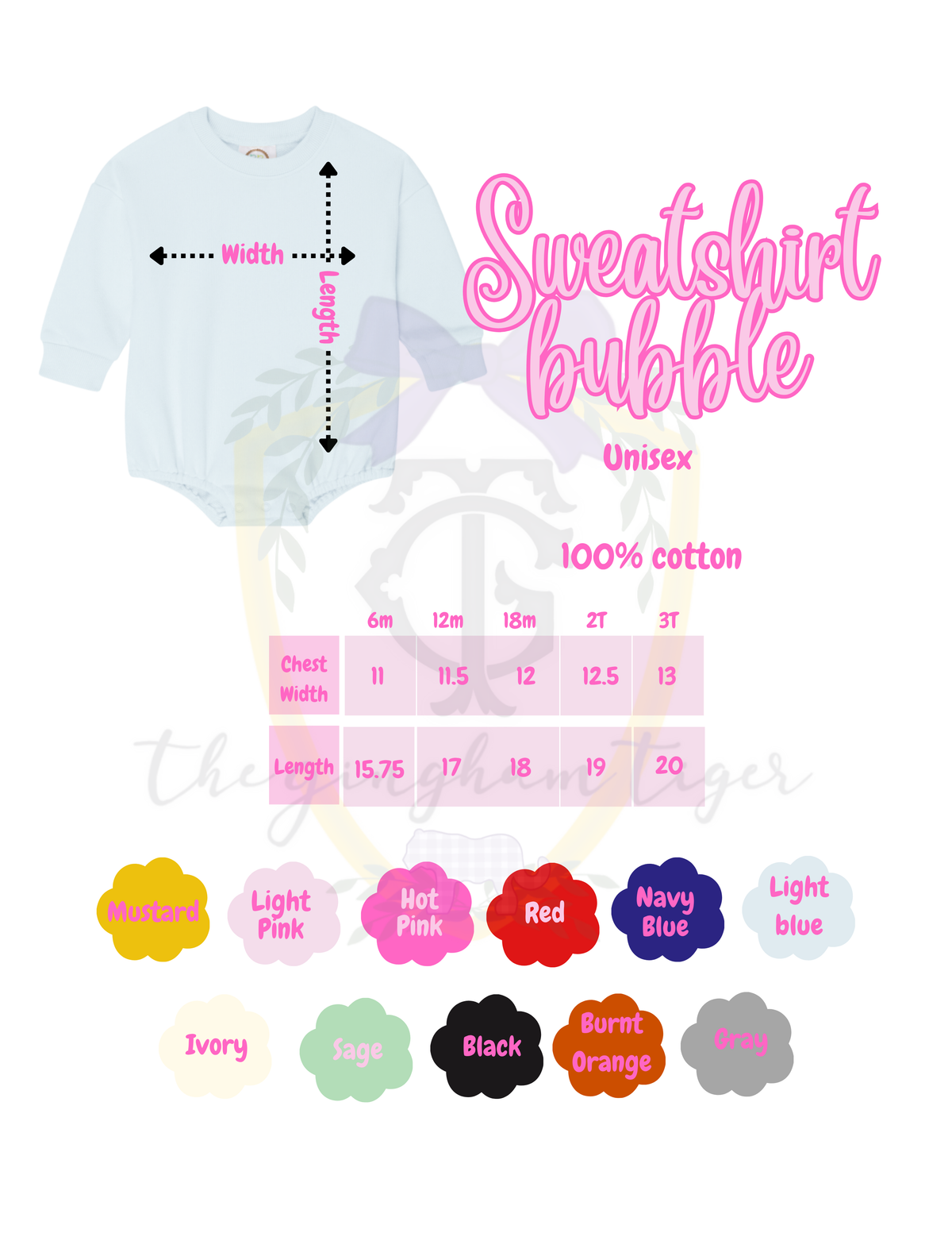 Applique Monogram Sweatshirt or Sweatshirt Bubble