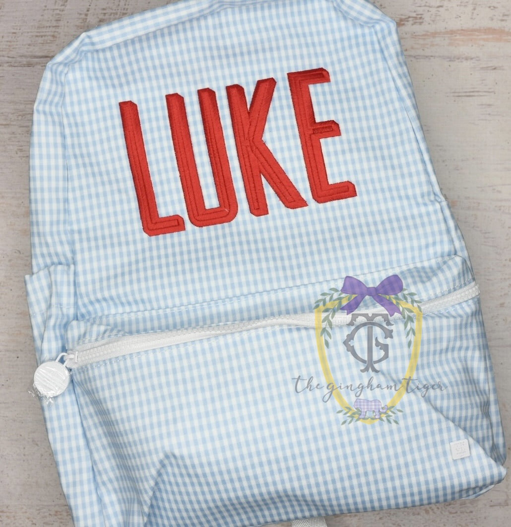 Gingham Mist Backpack TRVL