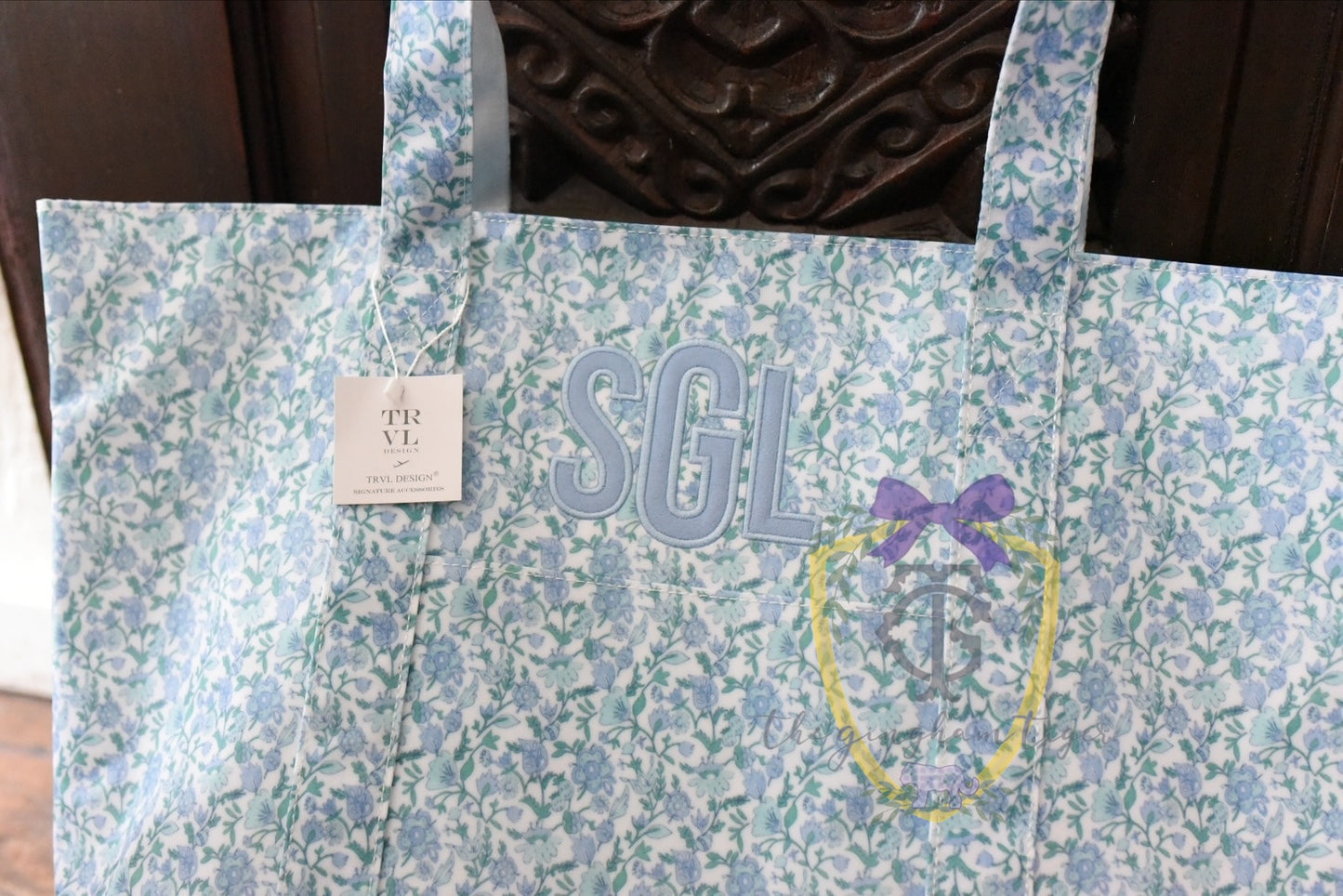 Jumbo XL TRVL tote - Hamptons Floral