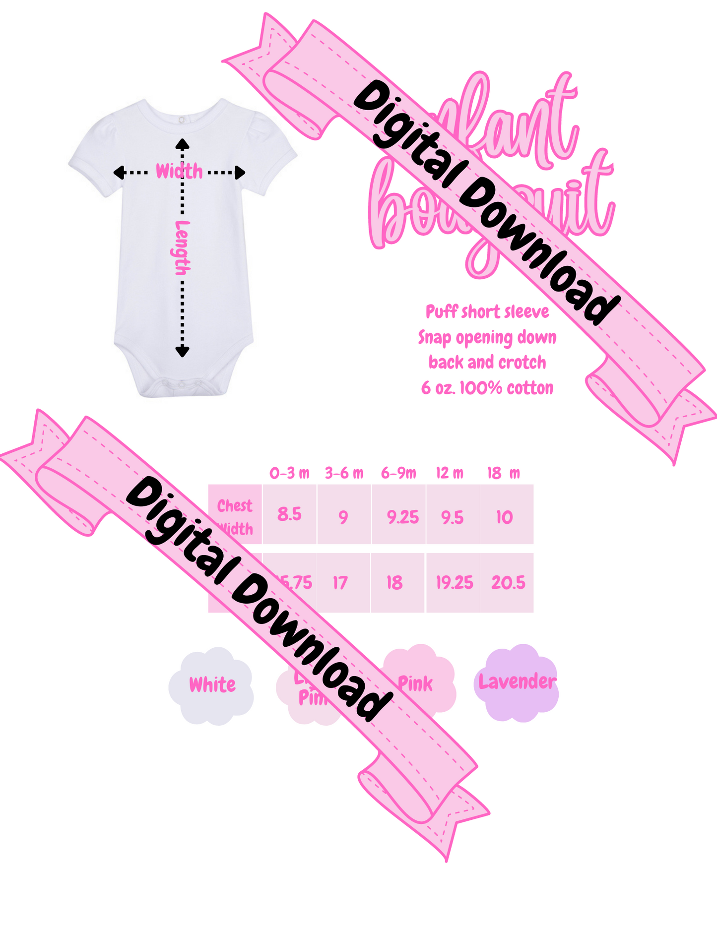 Blanks Boutique Girls Short Sleeves Bodysuit Mockup