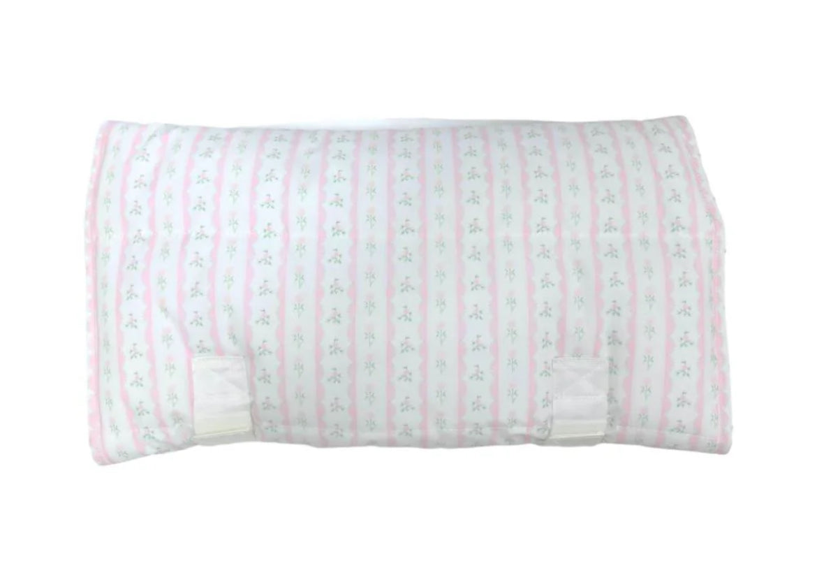 TRVL Nap Mat - Ribbon Floral Pink