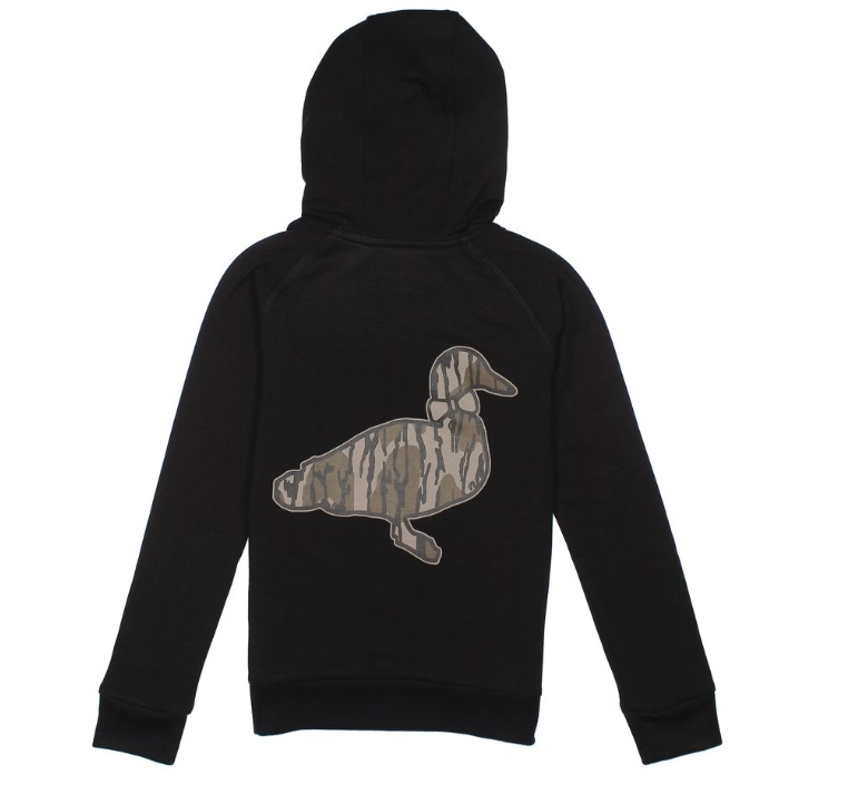 Properly Tied Boys Element Logo Hoodie - Mossy Oak Original Bottomland