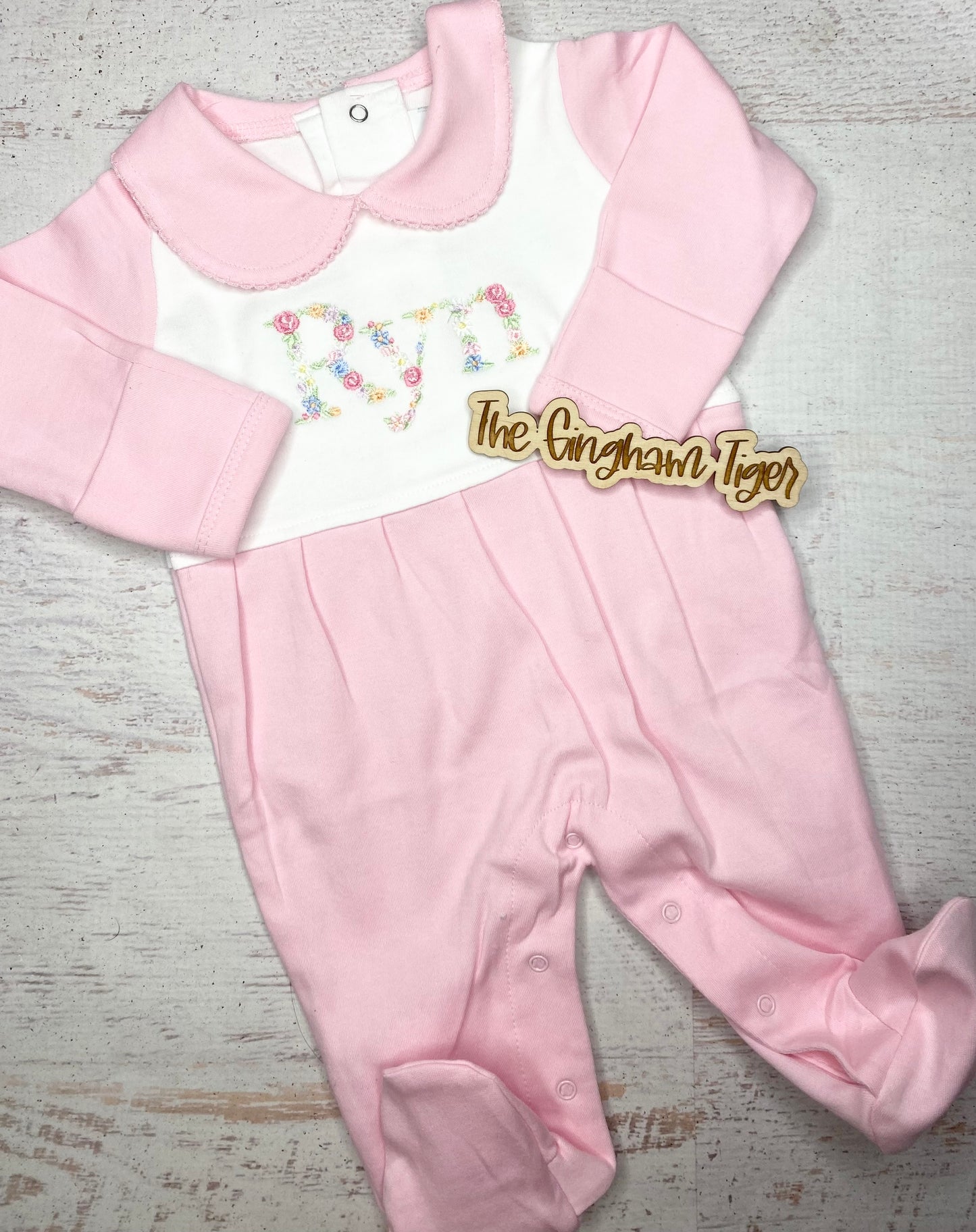 Paty Pink Flutter Sleeve Diaper Set with Bows