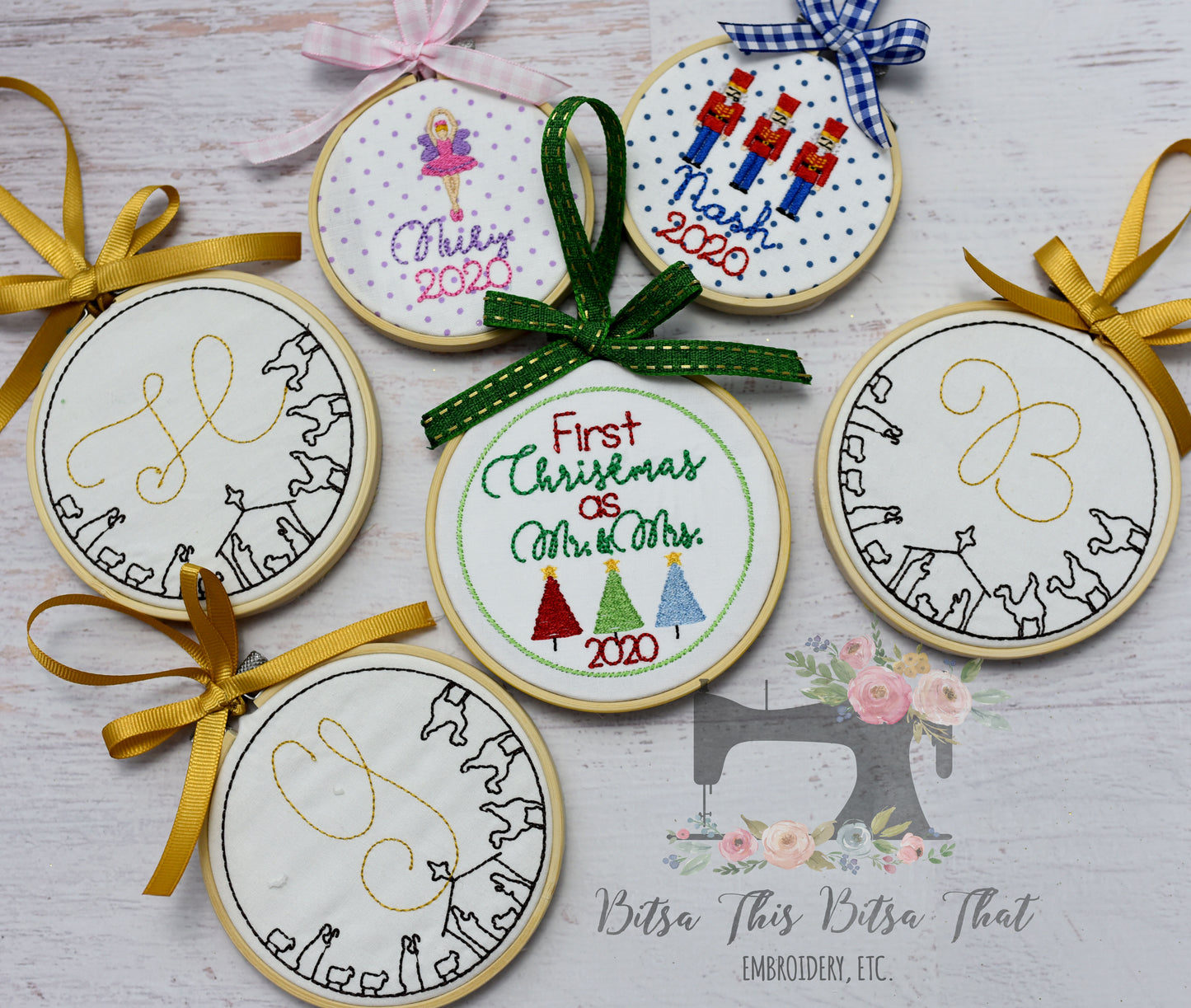 Embroidered Christmas Ornament