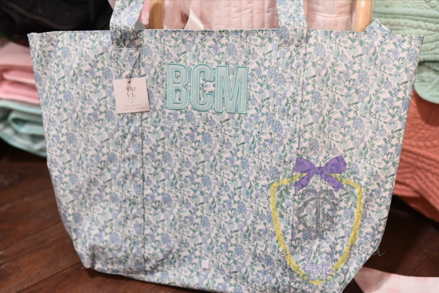 Jumbo XL TRVL tote - Hamptons Floral