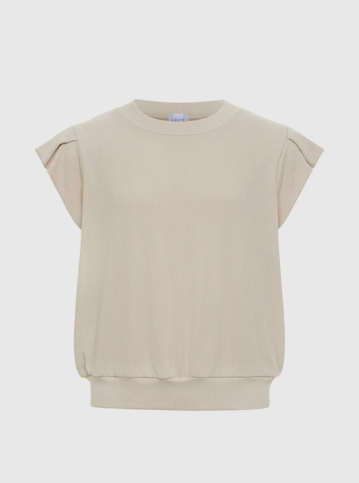 Olivia Ribbed Top - sands
