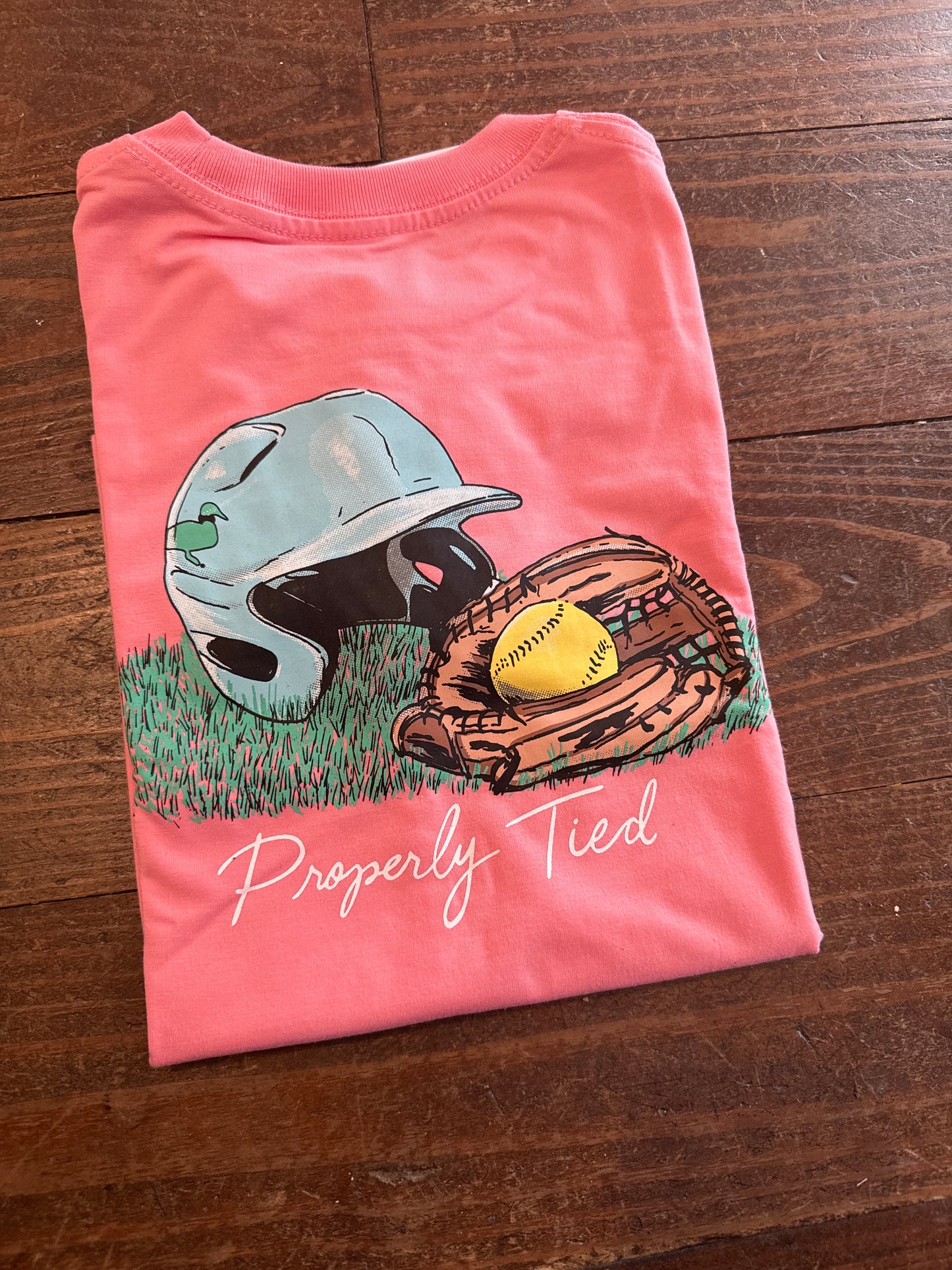 Properly Tied Pink Softball SS