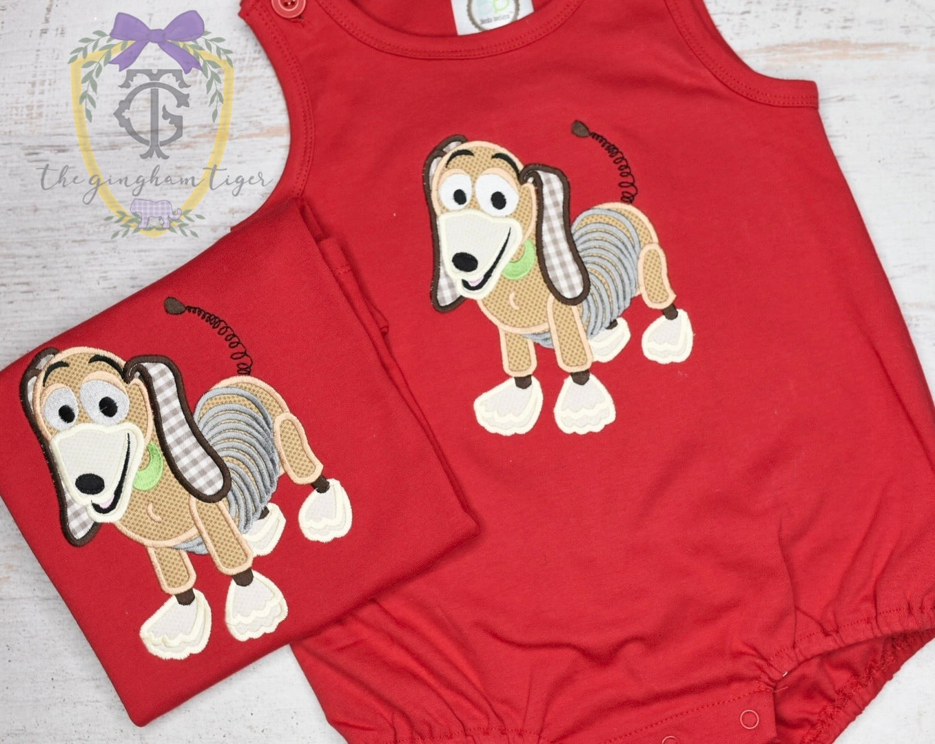 Toy Dog Applique Tee or Bubble