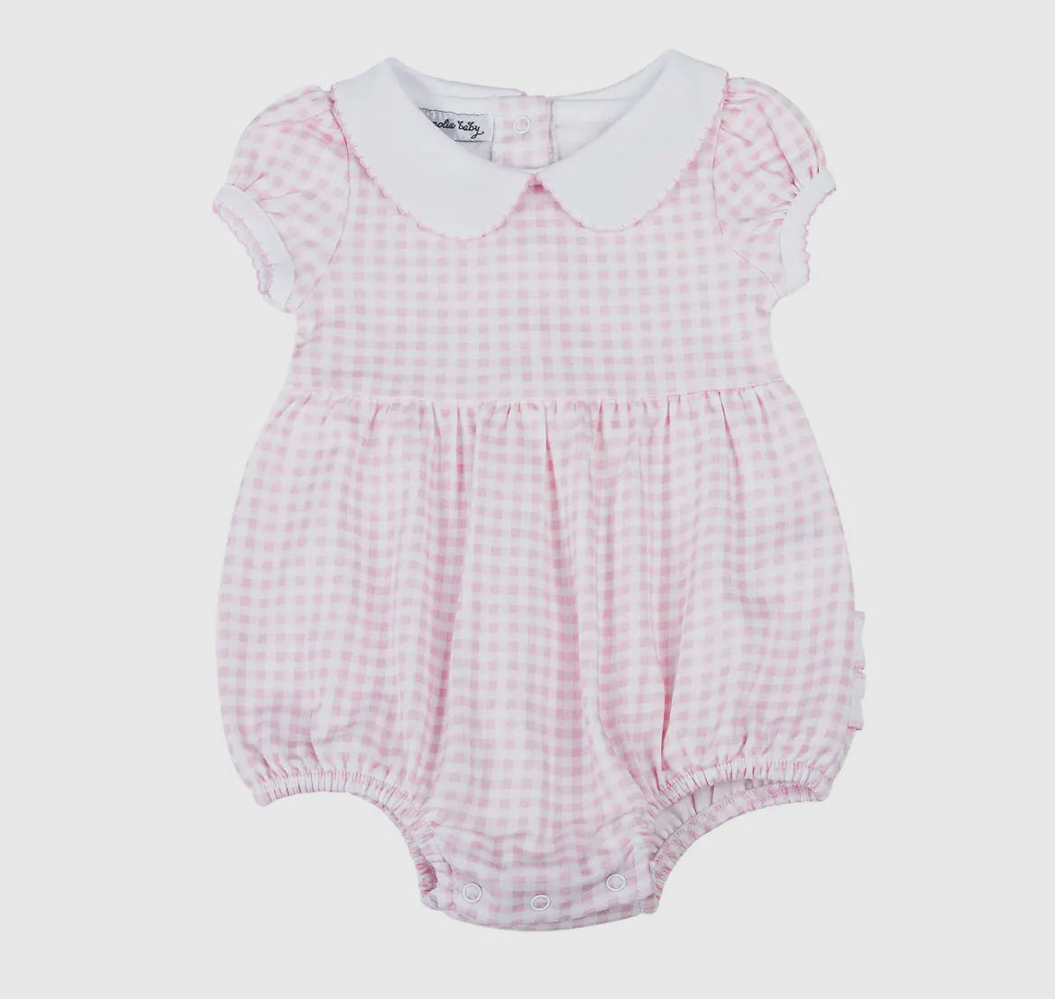 Mini Checks Collared Bubble