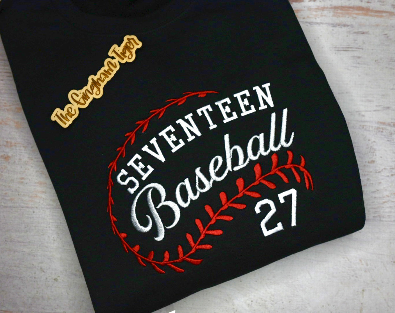 Baseball Laces embroidered sweatshirt