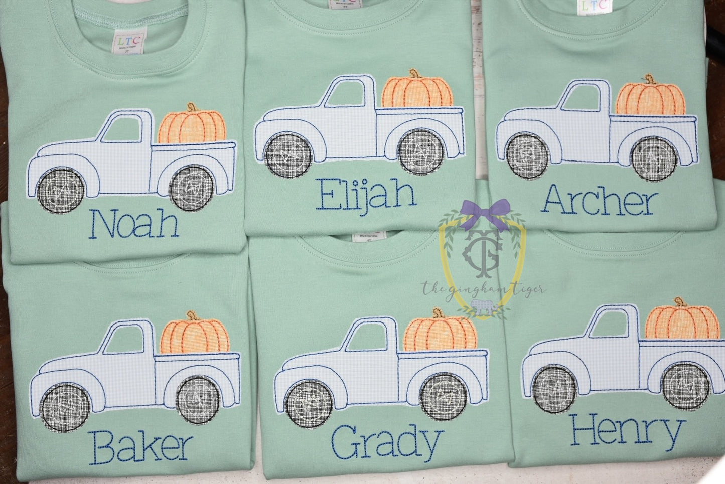Pumpkin Truck Applique Tee