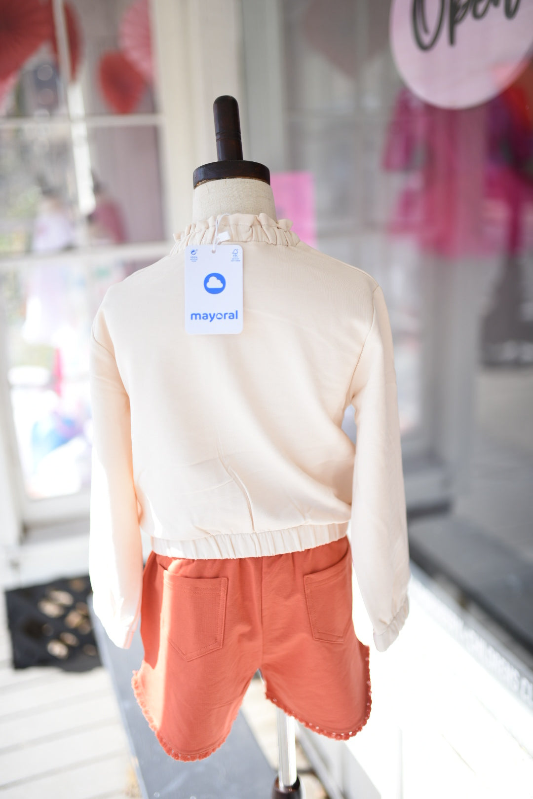 Mayoral Orange Knit Shorts