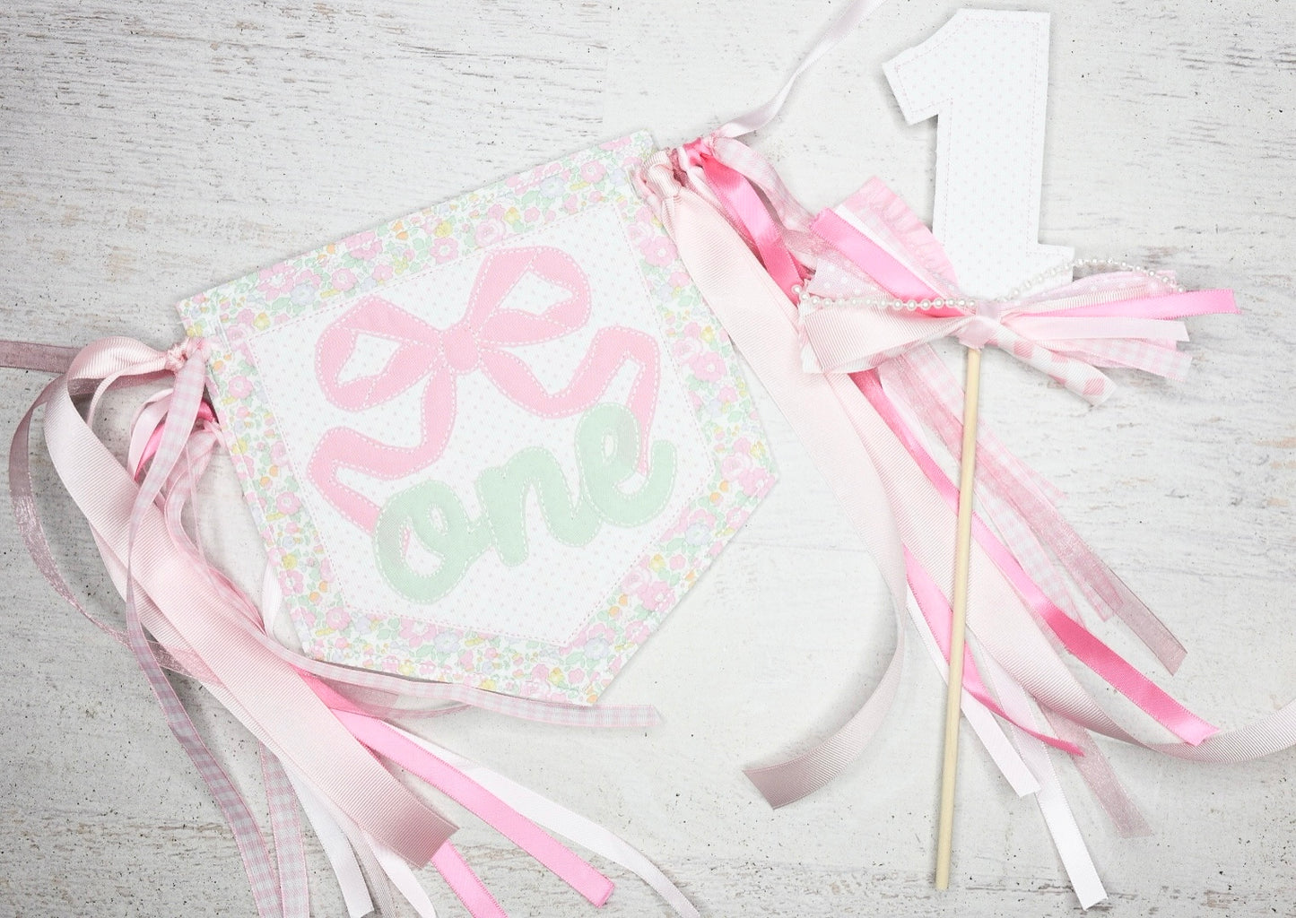 Floral Birthday cake topper