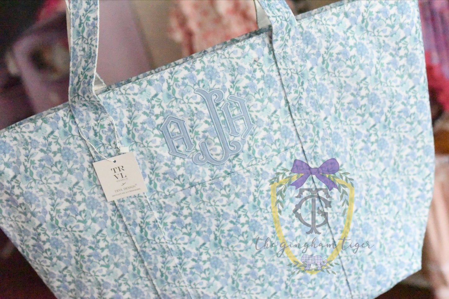 Jumbo XL TRVL tote - Hamptons Floral