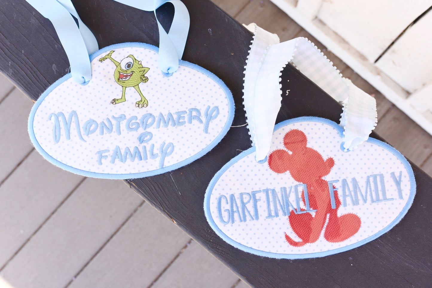 Mickey Silhouette Stroller Tag