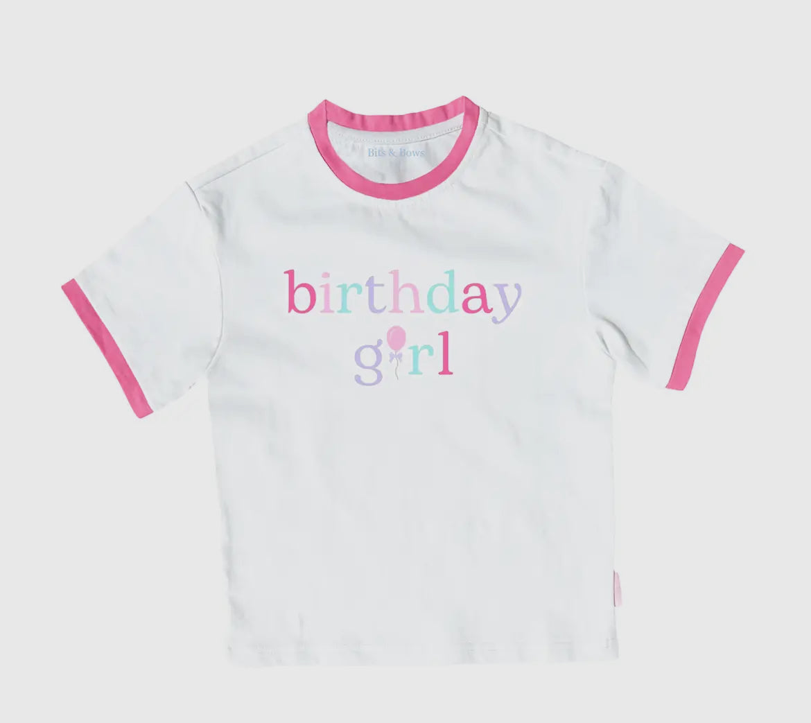Bits & Bows Birthday Girl Tee
