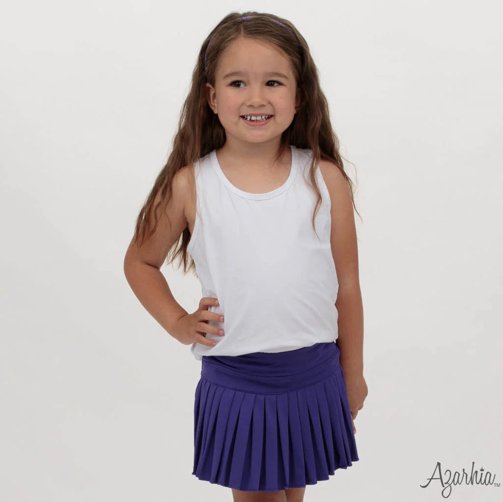 Pleat Skort in purple