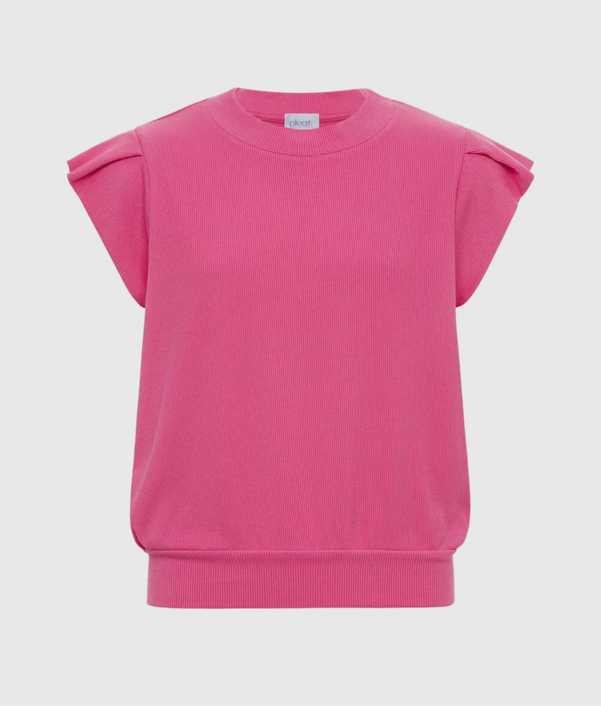 Olivia Ribbed Top - hot pink