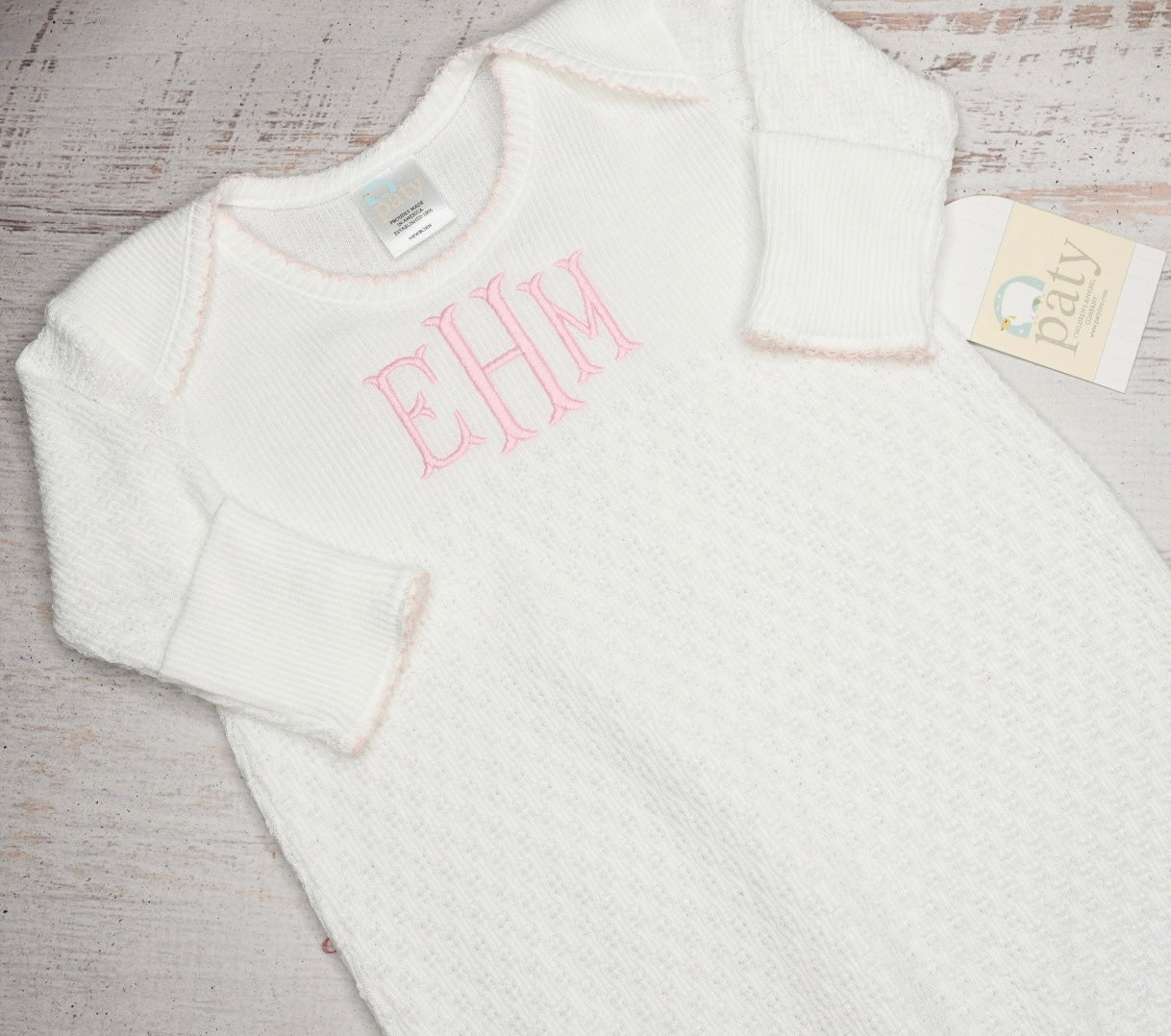 Paty Pink Flutter Sleeve Diaper Set with Bows