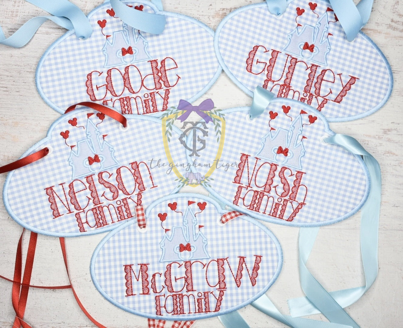 Blue Castle Stroller Tag