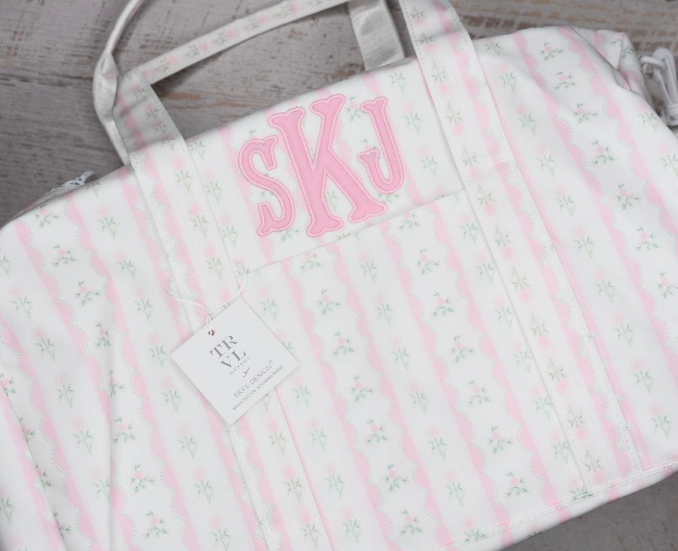 Weekender Duffle - Ribbon Floral Pink