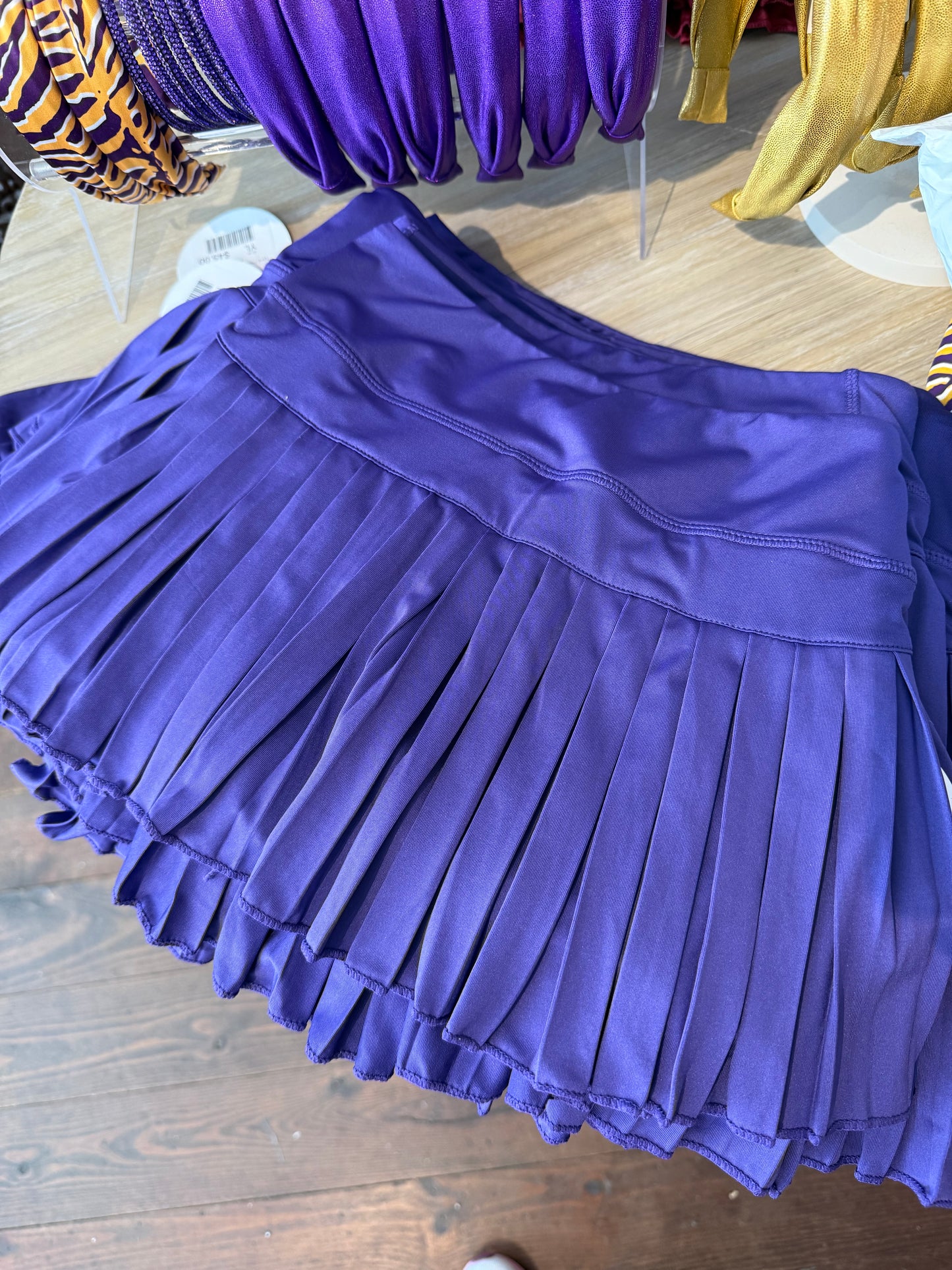 Pleat Skort in purple