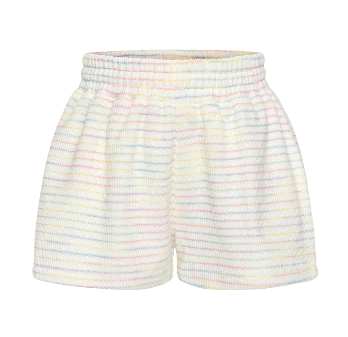Pleat. Carlisle Short - rainbow stripe