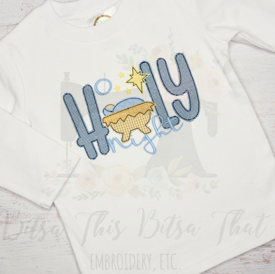 HOLY applique tee