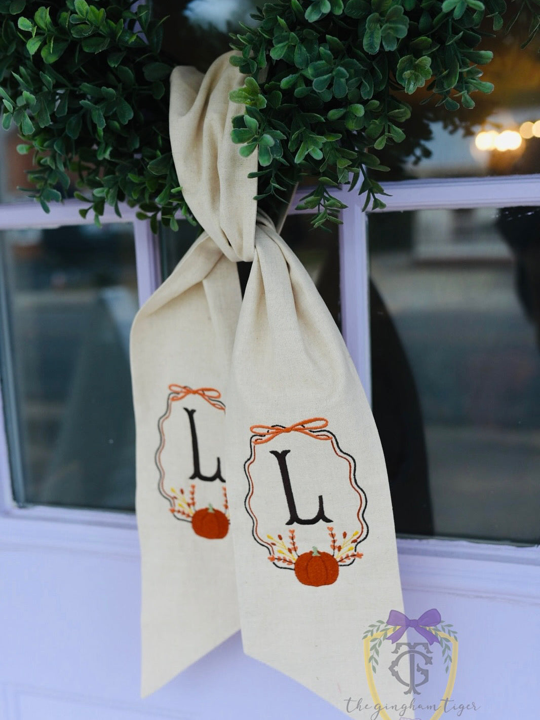 Fall Frame Wreath Sash