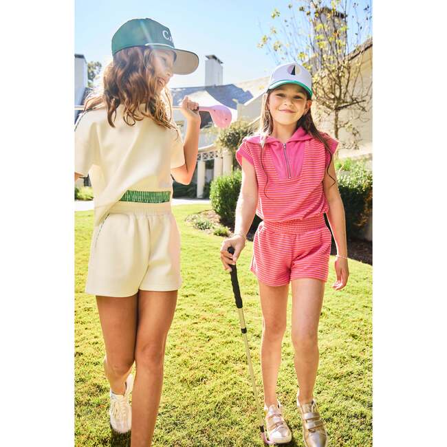 Pleat. Wynne Romper - Pink/Orange