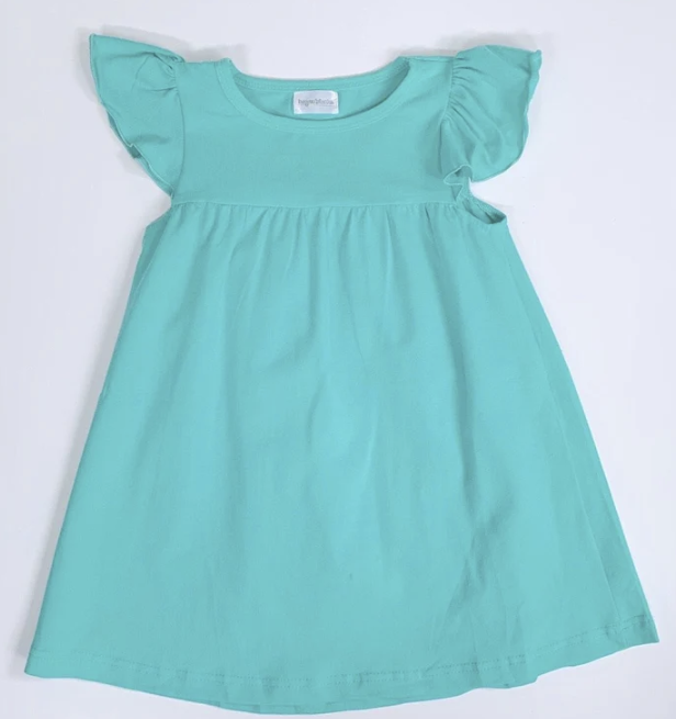 School Bunting on Flutter Sleeve Dress