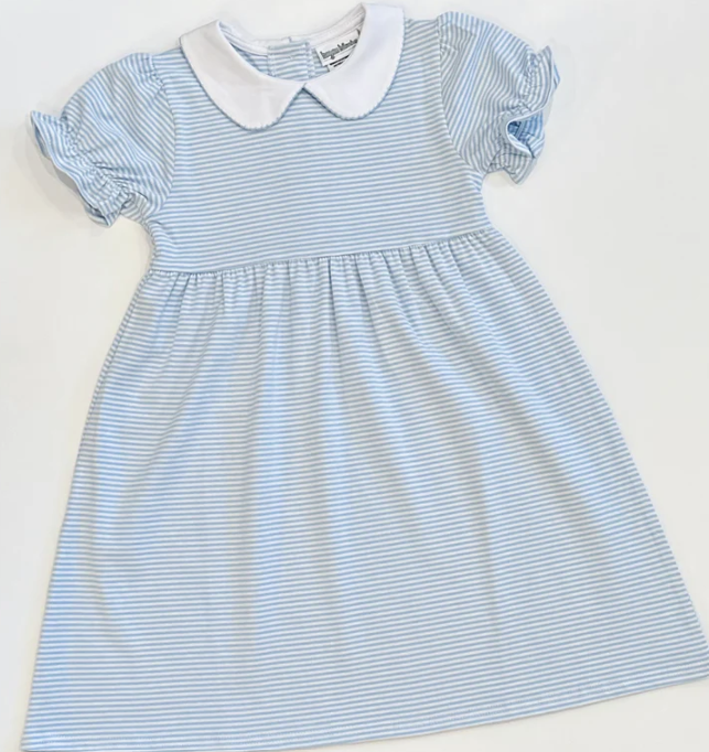 Crayon Frame Embroidery on Collared Dress