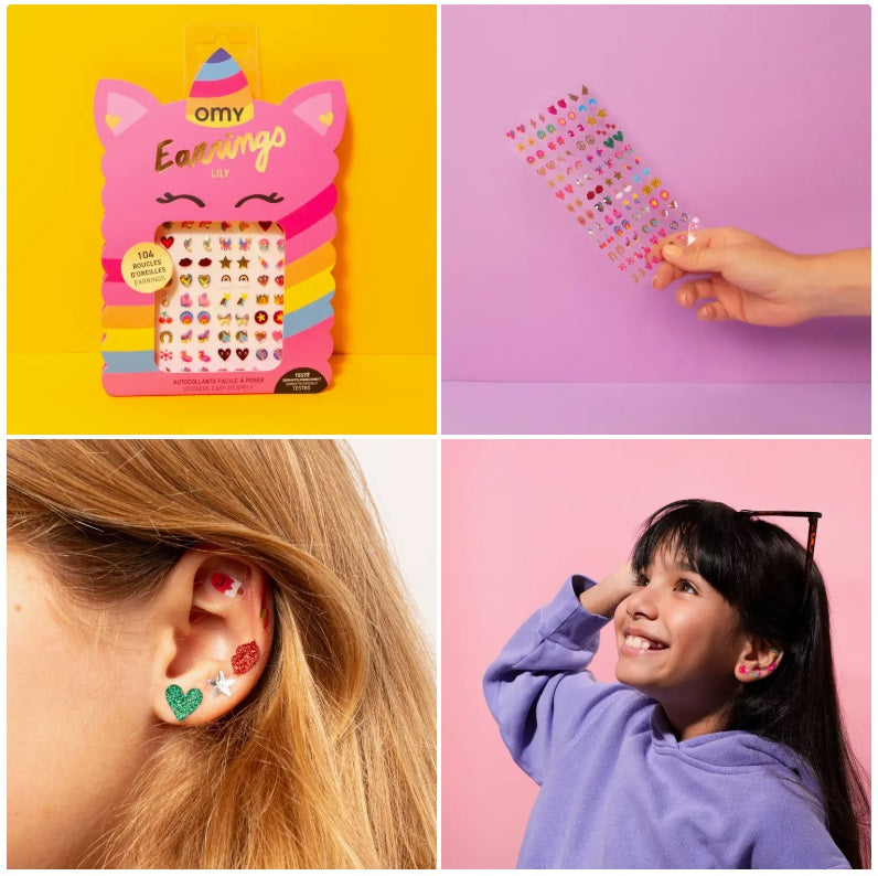 Kids Sticky Earrings - Unicorn