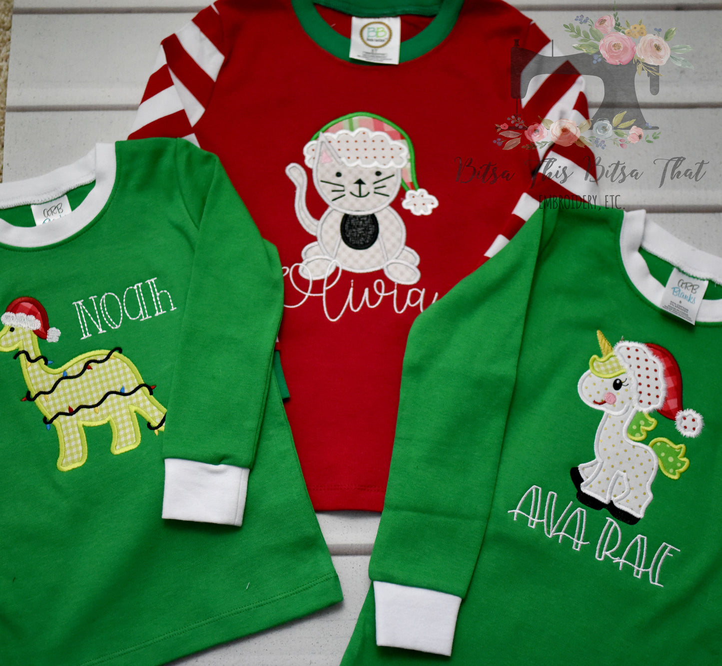 Christmas Pjs Applique Add-on