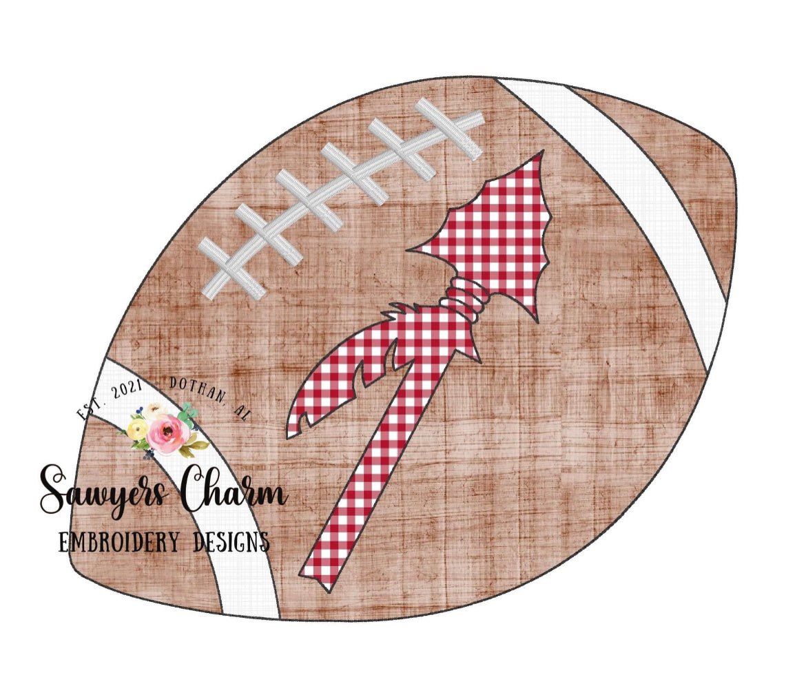 Football + Mascot Applique Tee