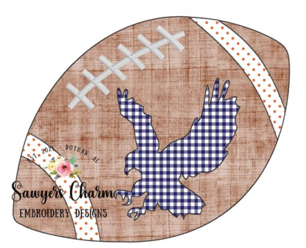 Football + Mascot Applique Tee