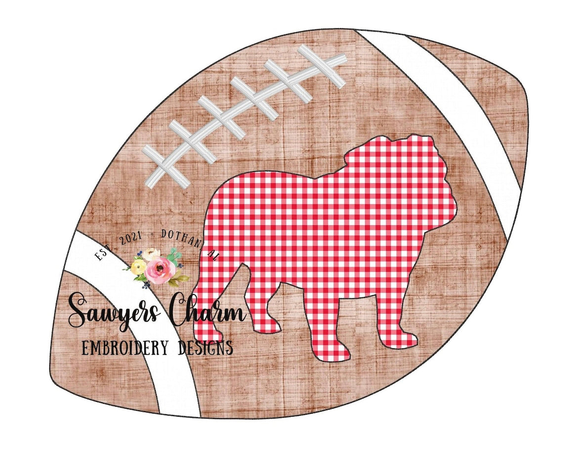 Football + Mascot Applique Tee