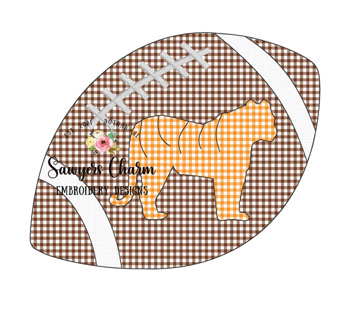 Football + Mascot Applique Tee