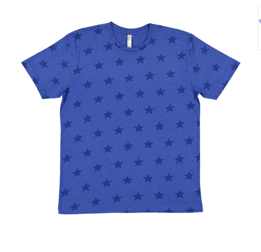 USA glitter star tee