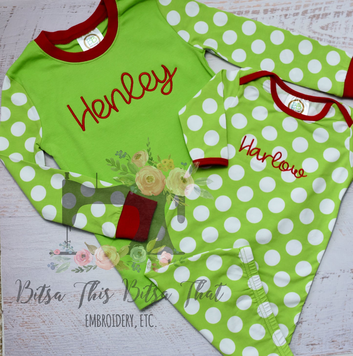 Christmas Pjs Applique Add-on