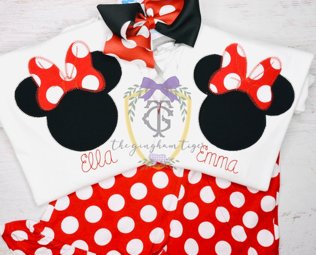 Miss Mouse Applique with name