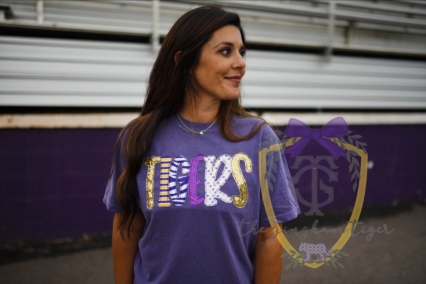 Custom Mascot Applique Tee (Adult)