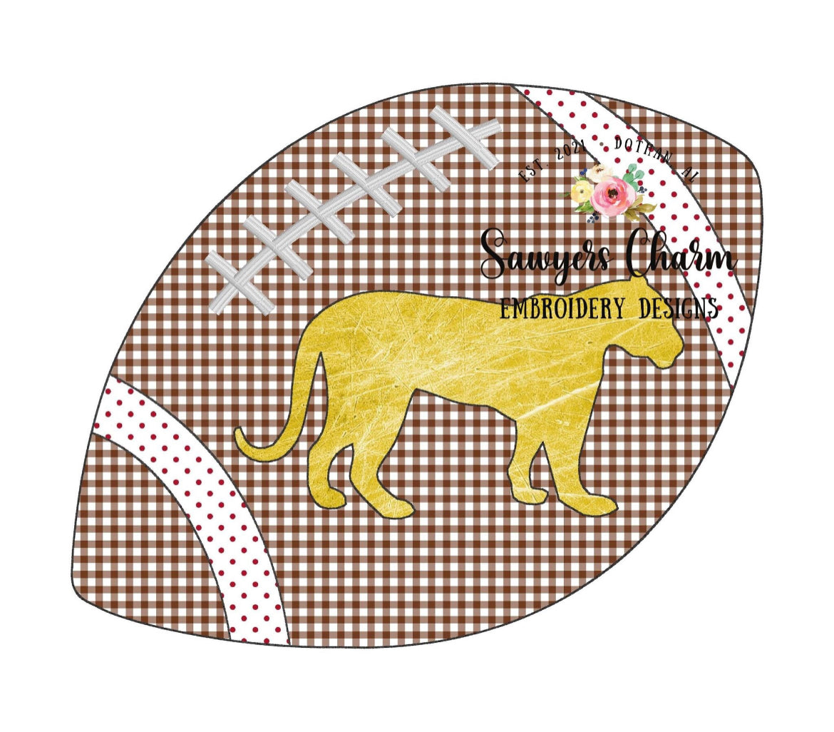 Football + Mascot Applique Tee